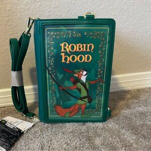 NWT LOUNGEFLY Disney Robin Hood Convertible Cross Body